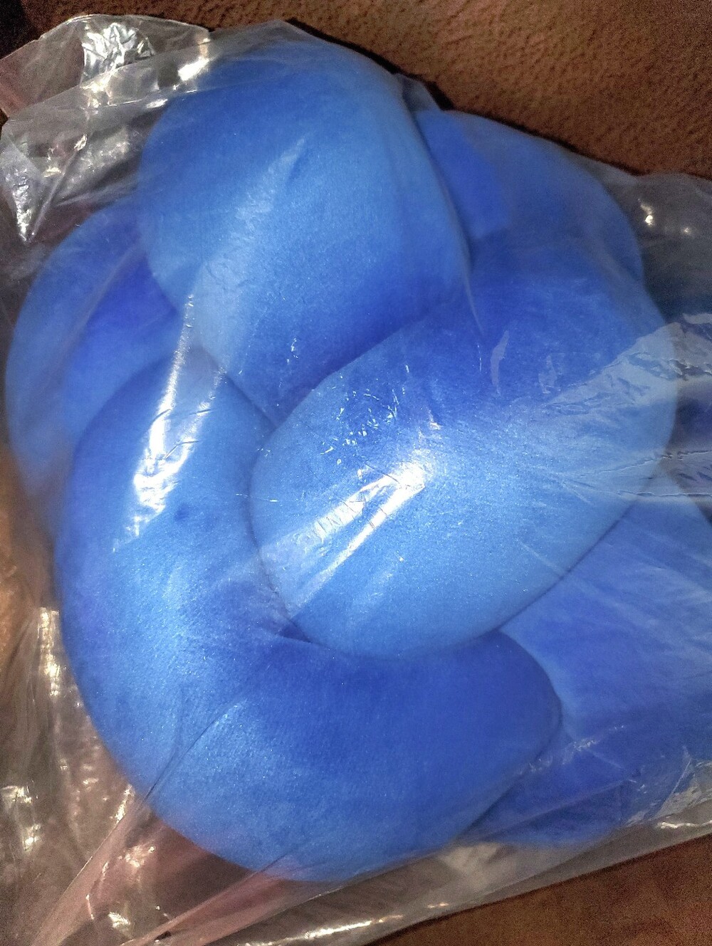 Room Essentials Plush Knotted Accent Toss Pillows - Blue (2)